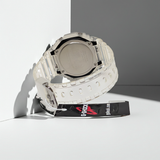 Casio GA2100BM-7A2 Blue dial clear band Analog Digital G shock watch