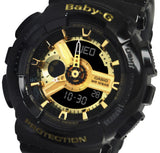 Casio BA110-1A Baby G shock Gold Black Women Watch NEW