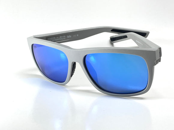 Costa Del Mar Baffin Net Gray Frame Blue Mirror 580 Glass Polarized Lens