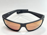 Costa Del Mar Reefton Pro matte black frame Gold Mirror 580 glass lens