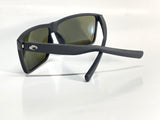 Costa Del Mar Rincon Shiny Black Frame Blue Mirror 580G Glass Polarized Lens