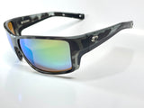 Costa Del Mar Reefton Pro sunglasses Tiger Shark frame green 580 glass lens