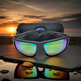 Costa Del Mar Fly Line Black frame Green Mirror Plastic ( 580P) lens