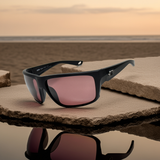 Costa Del Mar Sunglasses Fly Line Black frame Rose Glass 580 lens