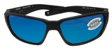 Costa Del Mar Fantail Pro Black Blue Mirror 580 Glass Lens Sunglasses
