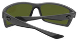 Costa Del Mar Reefton Matte Gray Frame Blue Mirror 580 Glass Polarized Lens