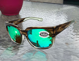 Costa Del Mar Waterwoman 2 Ocean Jade Green Mirror 580 Glass Lens Sunglasses