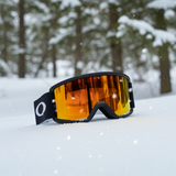 Oakley Snow Goggles Target Line L matte black fire iridium + persimmon lens NEW