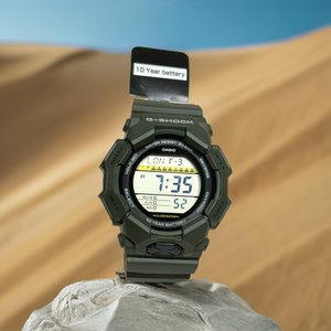 Casio G Shock GD010-3 military green digital watch 10 year battery