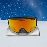 Oakley Snow Goggles Target Line L Matte Black Fire Iridium lens NEW