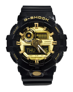 Casio GA710GB-1A G-Shock Black Gold Analog Digital Dial Resin Band Watch