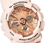 Casio GMAS120MF-4A G-Shock Analog Digital Rose Gold Peach Resin Watch