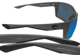 Costa Del Mar Reefton Matte Gray Frame Blue Mirror 580 Glass Polarized Lens