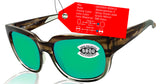 Costa Del Mar Waterwoman 2 Ocean Jade Green Mirror 580 Glass Lens Sunglasses
