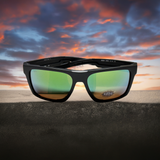 Costa Del Mar Lido sunglasses matte black frame green 580 glass lens