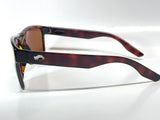 Costa Del Mar Paunch XL sunglasses tortoise copper silver mirror 580P plastic