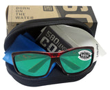 Costa Del Mar Saltbreak Tortoise Frame Green Mirror 580G Glass Polarized Lens