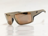 Costa Del Mar 06S9080 Reefton Pro Matte Sand Copper Silver Mirror 580G Sunglasses