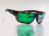 Costa Del Mar sunglasses Reefton Pro Matte Tortoise Green Mirror 580 glass