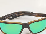 Costa Del Mar Sunglasses Broadbill II XL Matte Tortoise Green Mirror 580 glass lens