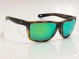 Costa Del Mar Sunglasses Broadbill II XL Matte Tortoise Green Mirror 580 glass lens