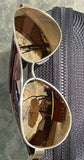 Costa Del Mar Loreto brushed gold frame mirror glass polarized lens NEW