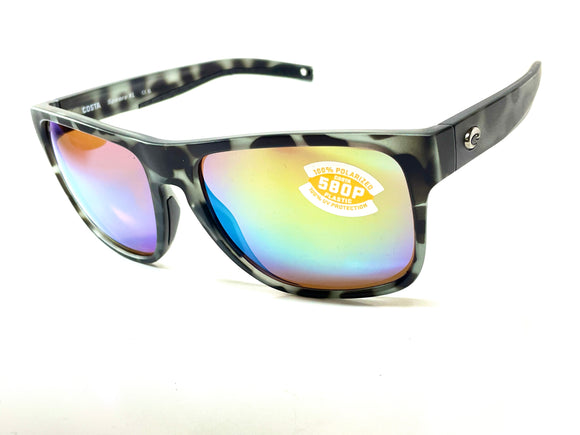 Costa Spearo XL Sunglasses - Matte Black/Green Mirror 580G