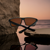 Costa Del Mar sunglasses Rincon 11 Smoke Crystal frame Green Mirror Glass 580 lens