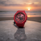 Casio G-Shock GA2100RRB-4ACR RED ana digi watch New