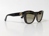Gucci GG0327S 002 Havana Cat-Eye Sunglasses | Brown Gradient Lenses
