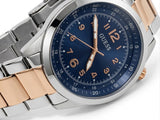 Guess Men's Max Two-Tone Stainless Steel Watch Blue Dial GW0493G3