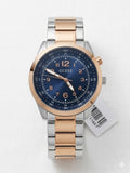 Guess Men's Max Two-Tone Stainless Steel Watch Blue Dial GW0493G3
