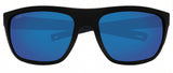Costa Del Mar Broadbill Matte Black Blue Mirror 580 Glass Polarized Lens NEW