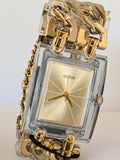 GUESS womens watch GW0669L1 Mod Heavy Metals Gold Tone Analog Watch