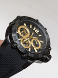 Guess Contender Men's Black Silicone Band Multifunction Watch GW0640G2