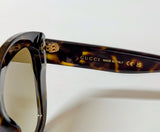 Gucci GG0327S 002 Havana Cat-Eye Sunglasses | Brown Gradient Lenses