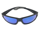 Costa Del Mar Tailfin Medium Black matte frame 580 Blue Mirror Glass lens