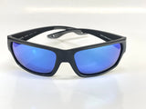 Costa Del Mar Tailfin Medium Black matte frame 580 Blue Mirror Glass lens