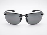 Maui Jim Banyans 412-02 Gloss Black Neutral Grey PolarizedPlus2 Sunglasses