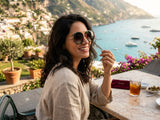 Gucci GG0061S-003 women Aviator sunglasses in gold color metal round