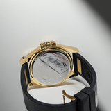 GUESS Womens watch W1160L1 Black Gold Tone Multi-function CRYSTALS