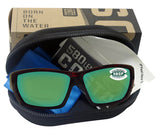 Costa Del Mar Tuna Alley Reader C-Mate Tortoise Green Mirror 580 Plastic Lens