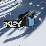 Oakley Snow Goggles Line Miner L Factory Pilot Black blue sapphire prizm lens