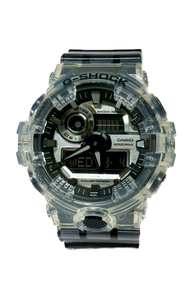 Casio G-Shock GA700SK-1 Resin transparent Band Metallic Face skeleton