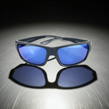 Costa Del Mar Tailfin Medium Black matte frame 580P Blue Mirror Plastic lens
