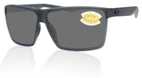 Costa Del Mar Rincon Matte Smoke Frame Gray 580 Plastic Polarized Lens