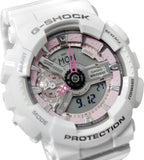 Casio GMAS110MP-7A G-Shock Analog Digital White Resin Watch