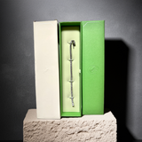 Swarovski Matrix Tennis bracelet Round cut, Rhodium plated size Large 5648938