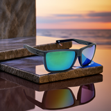 Costa Del Mar sunglasses Rincon 11 Smoke Crystal frame Green Mirror Glass 580 lens