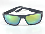 Costa Del Mar Paunch XL sunglasses black matte frame green mirror 580P plastic